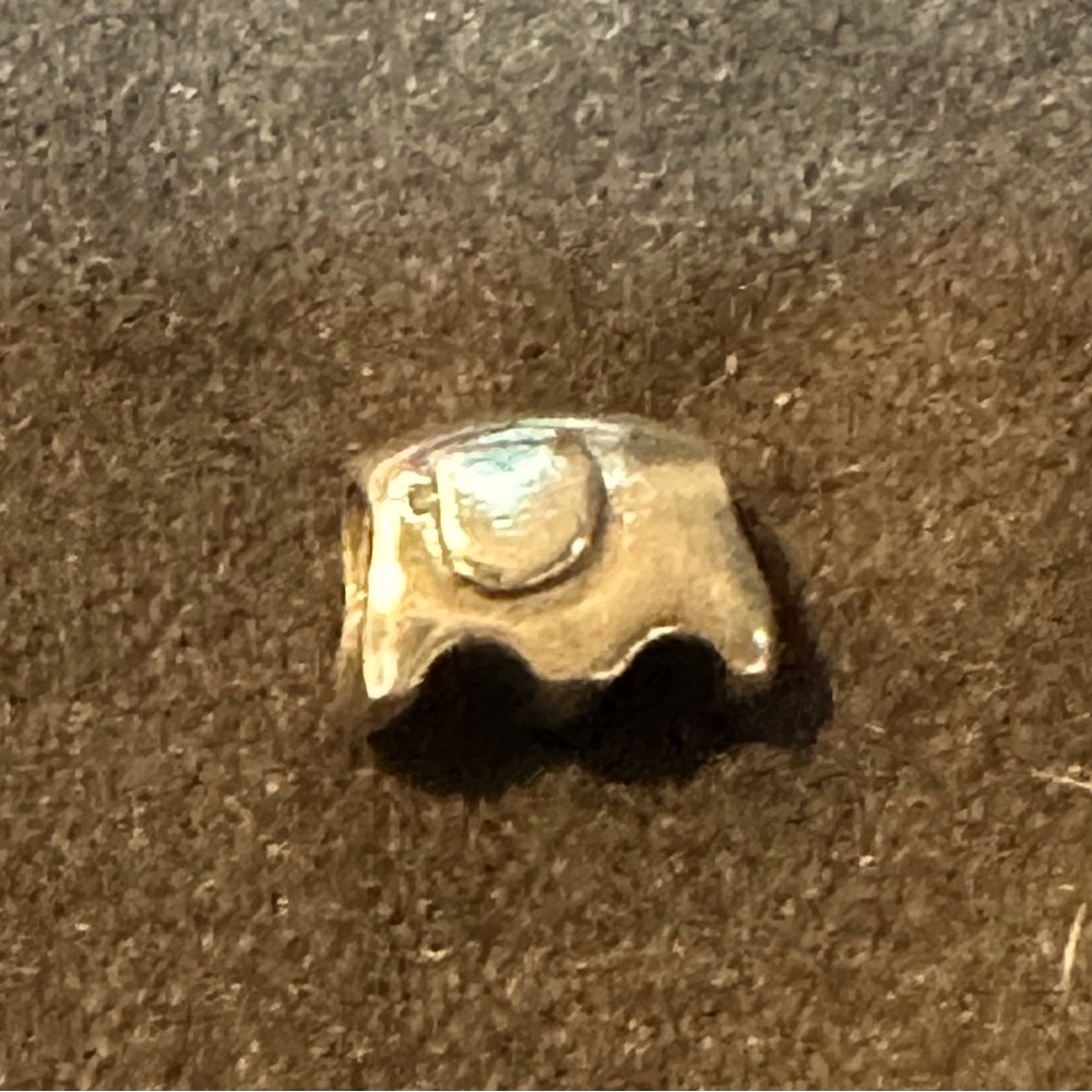 AUTHENTIC RARE Vintage Pandora Sterling Silver Sideways Elephant Charm